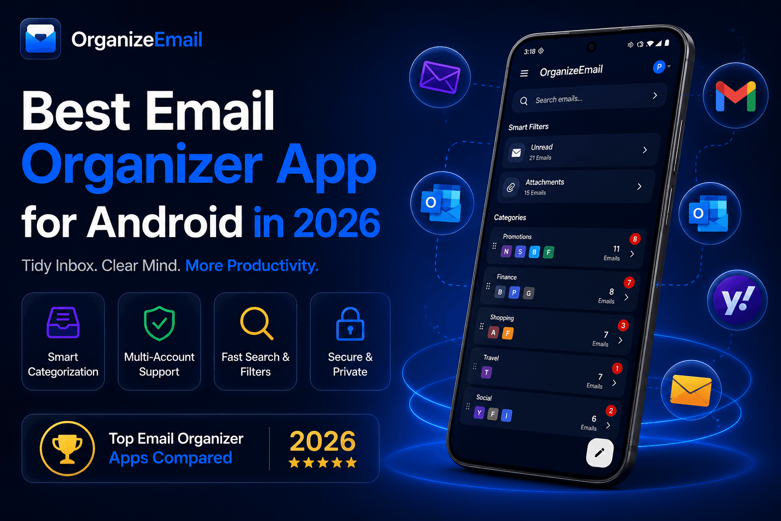 Best Email Organizer App for Android in 2026