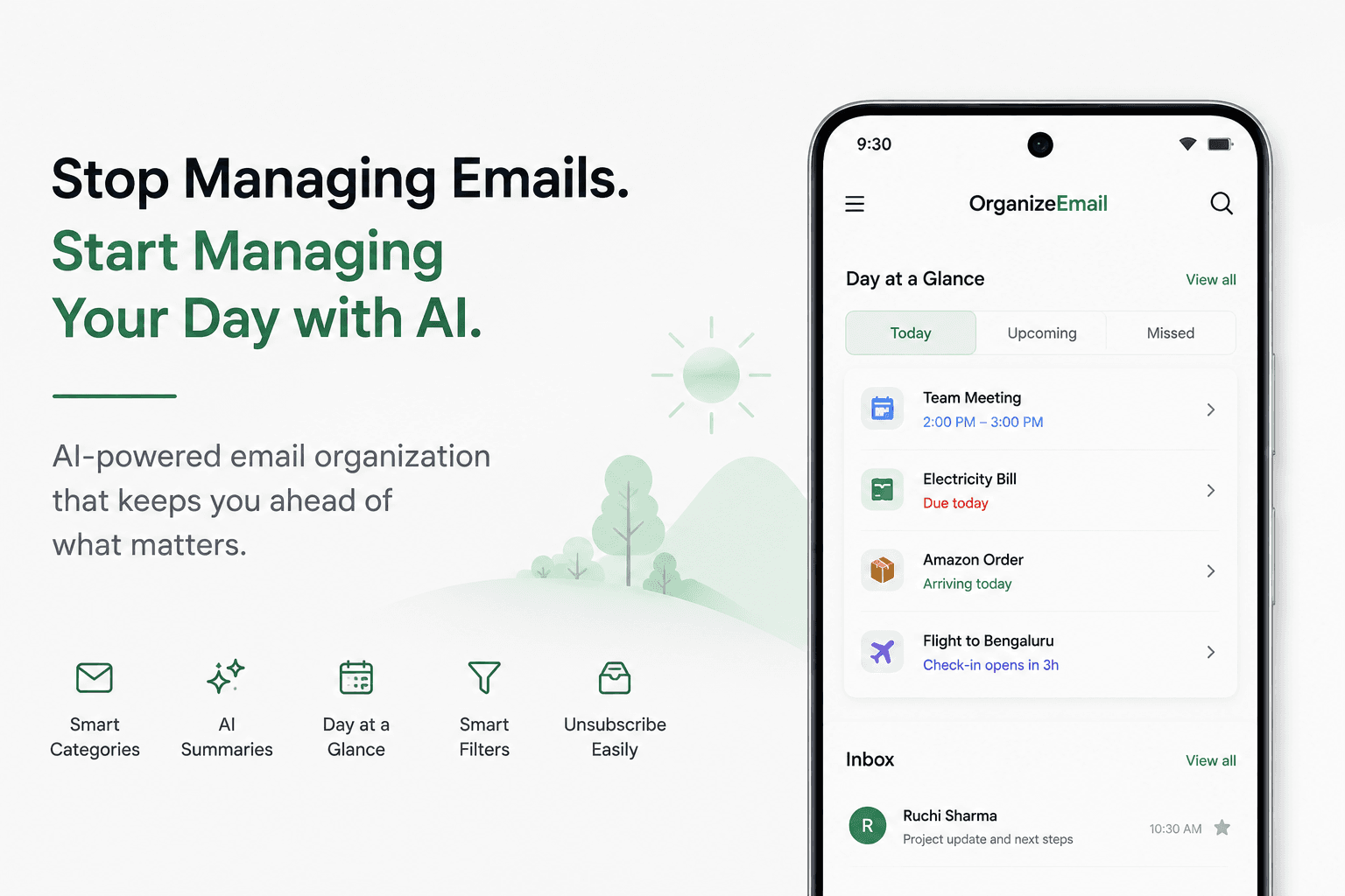 Stop Managing Emails. Start Managing Your Day with AI